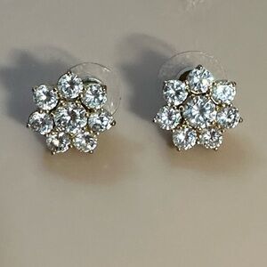 Gold Plated Floral Stud Earrings